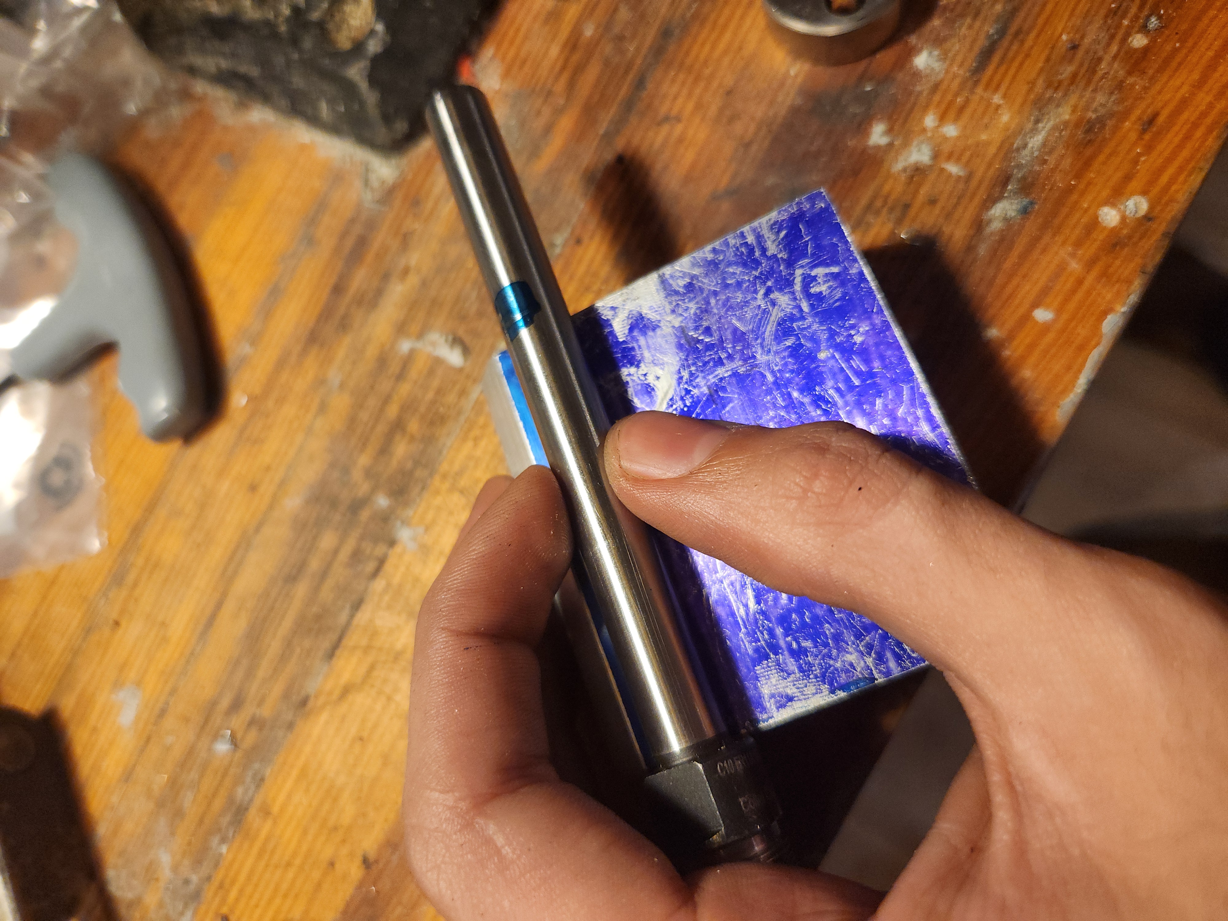 Cutting bearing seats and drilling main hole